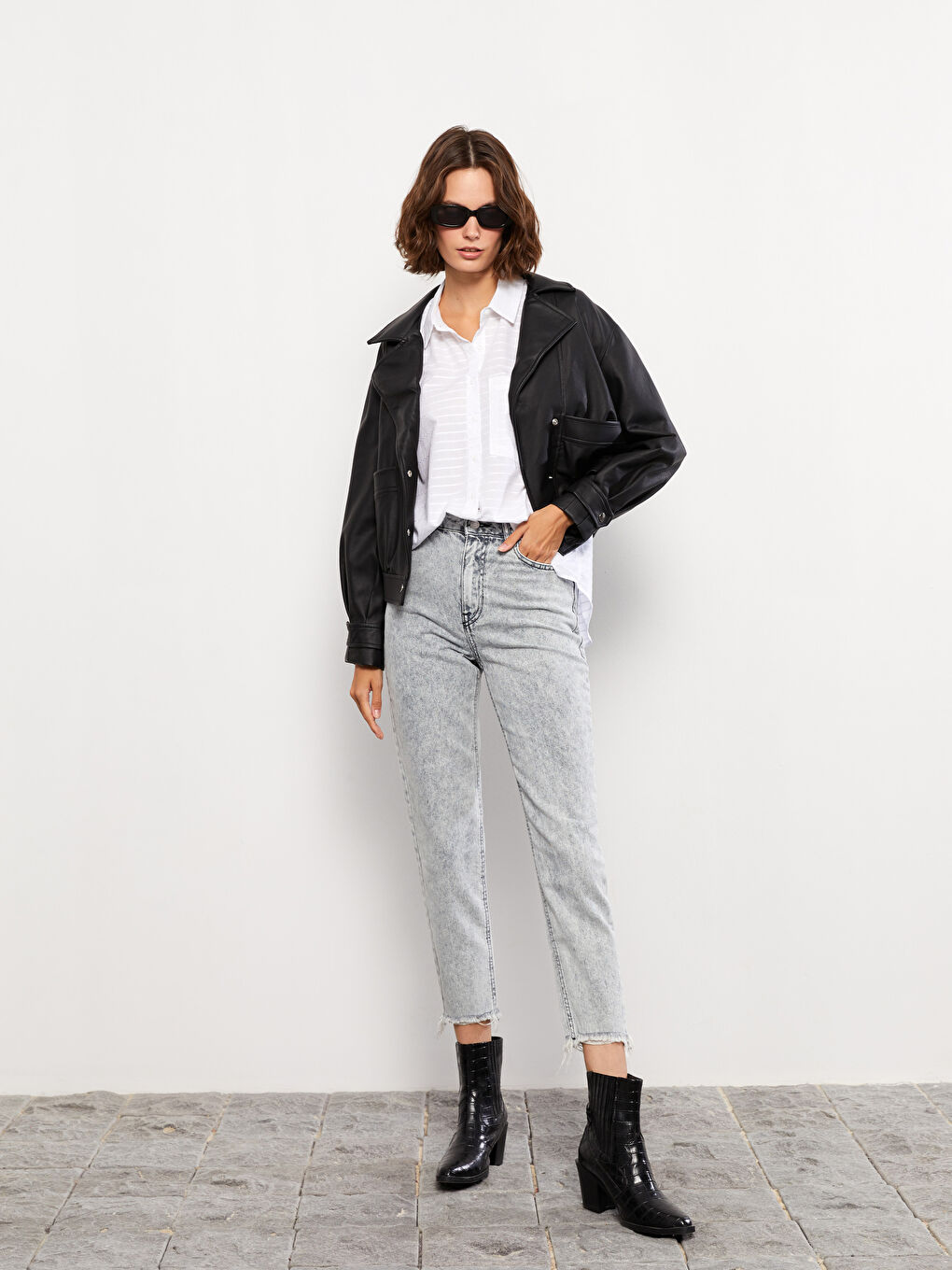 High Waist Mom Fit Women's Jeans