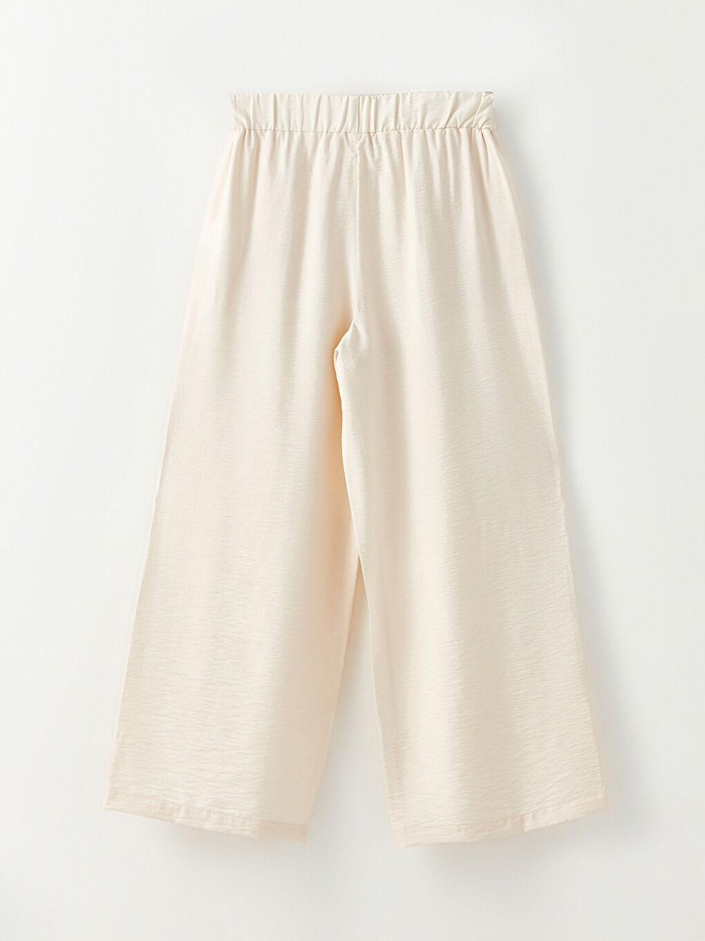 Ekru Kadın Standart Fit Düz Pantolon-6