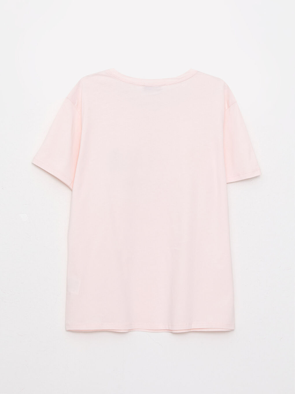 T-shirt en Coton à Manches Courtes Imprimé à Col Rond pour Femmes-6