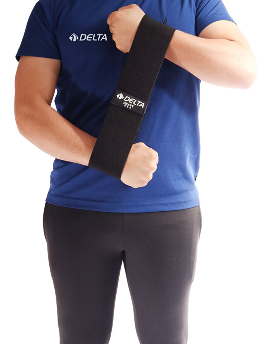 Siyah Orta Sert Squat Bant Pilates Fitness Spor Kalça Egzersizleri Direnç Bandı Lastiği