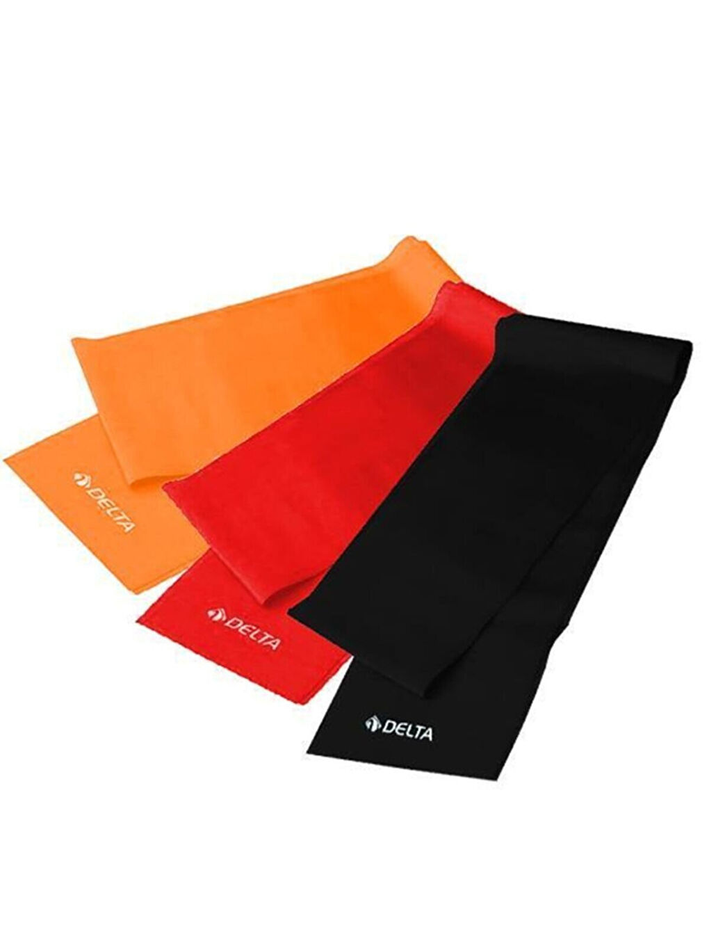 Siyah Egzersiz Direnç Lastiği Pilates Bandı Seti 3'lü