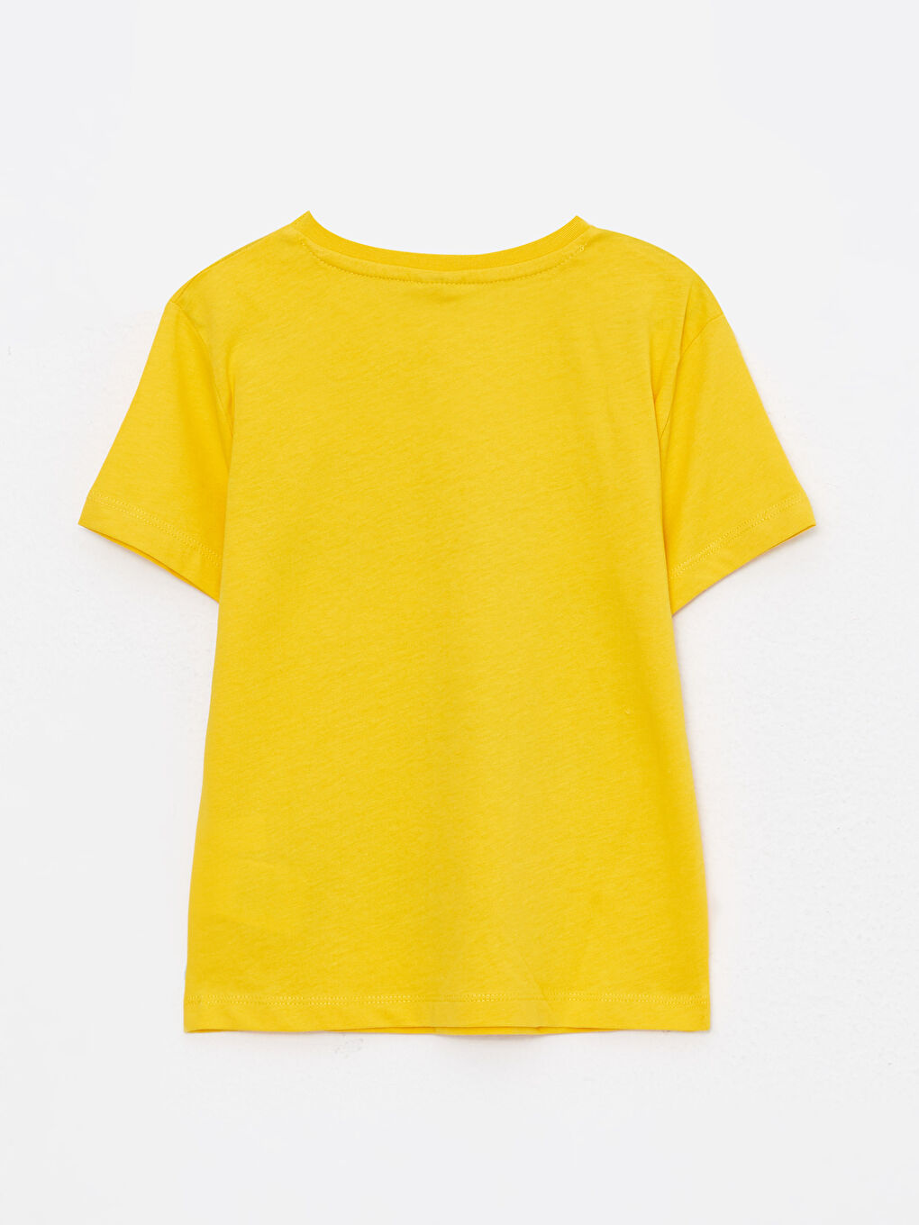 Crew Neck Printed Short Sleeve Cotton Boy T-shirt-1