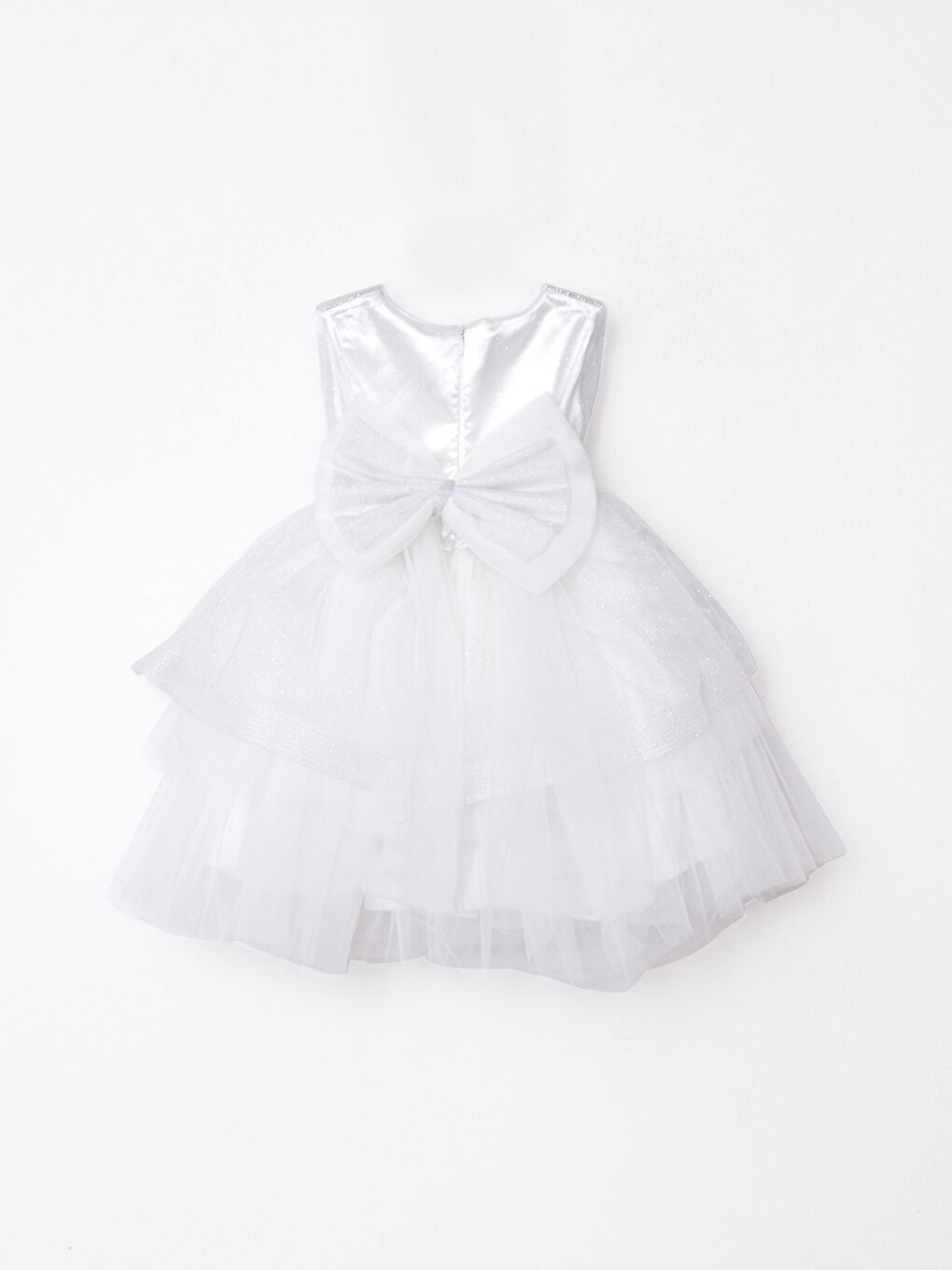 Beyaz Kız Bebek Abiye Elbise-1