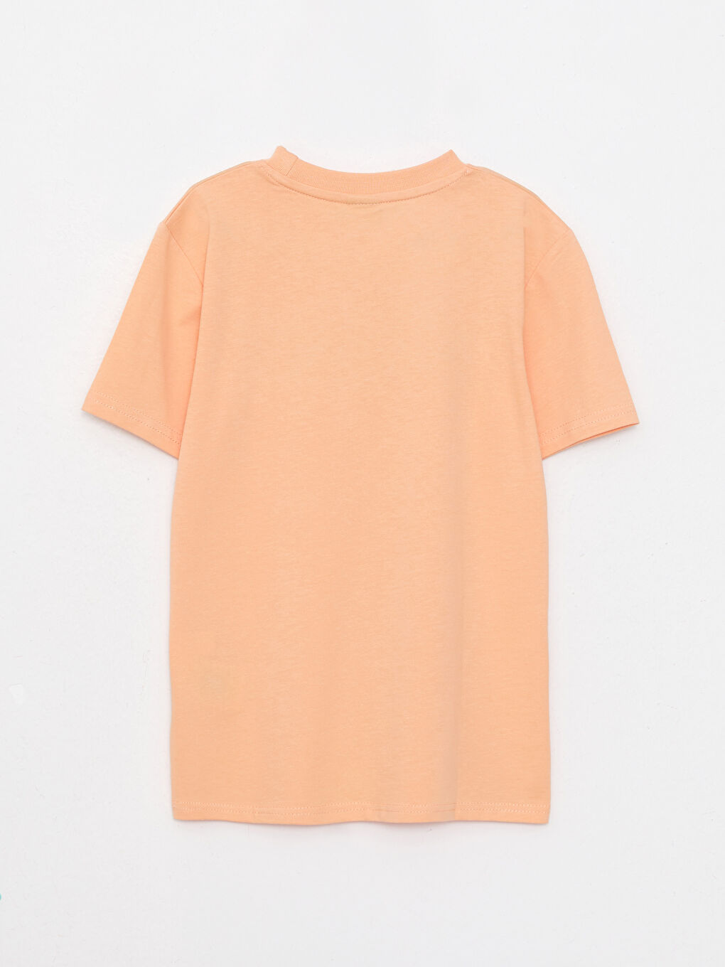 تيشيرت أولاد قطن كم قصير مطبوع برقبة دائرية-1