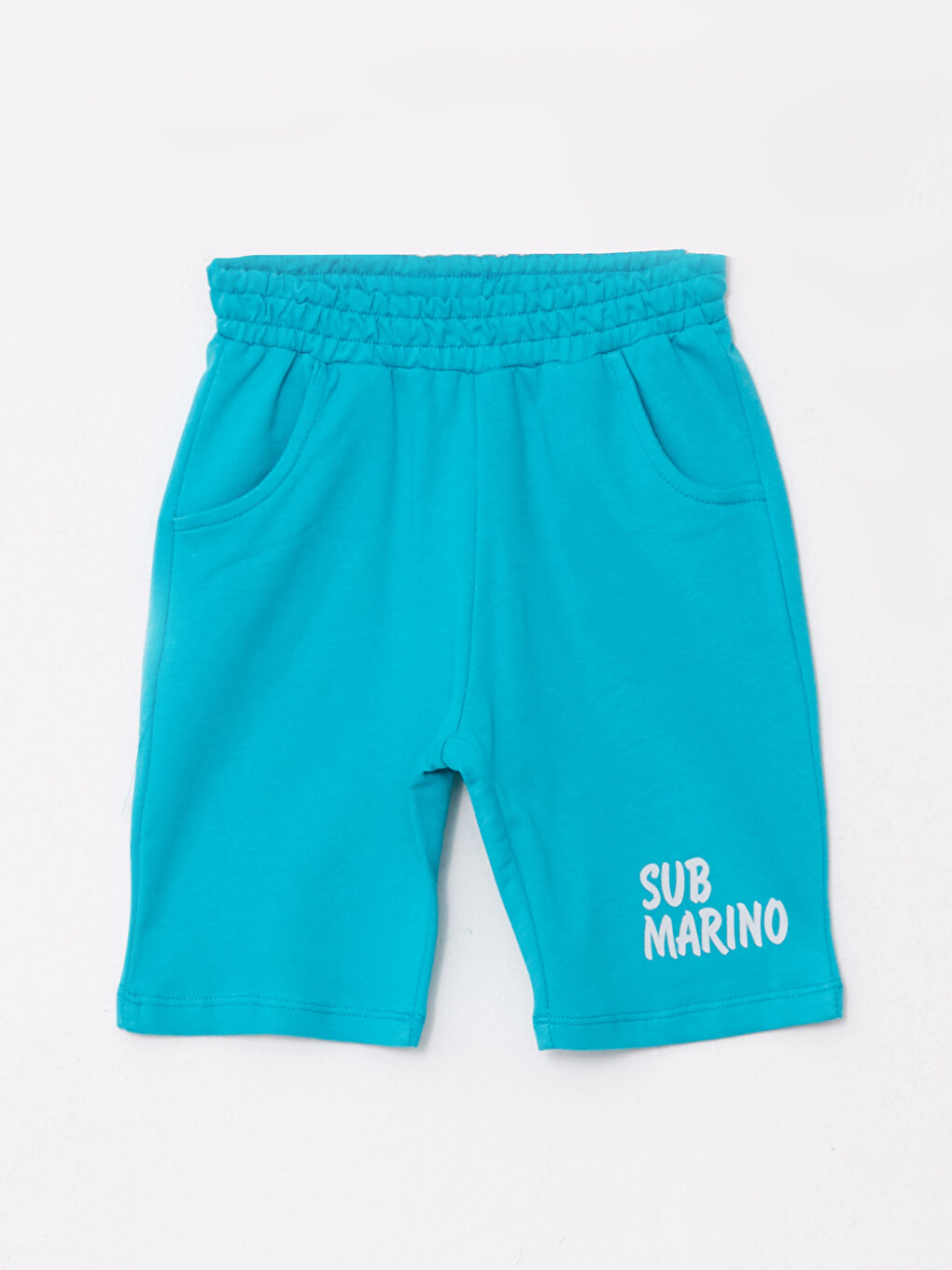 Gri Bisiklet Yaka Erkek Bebek Tişört ve Şort 2'li-2