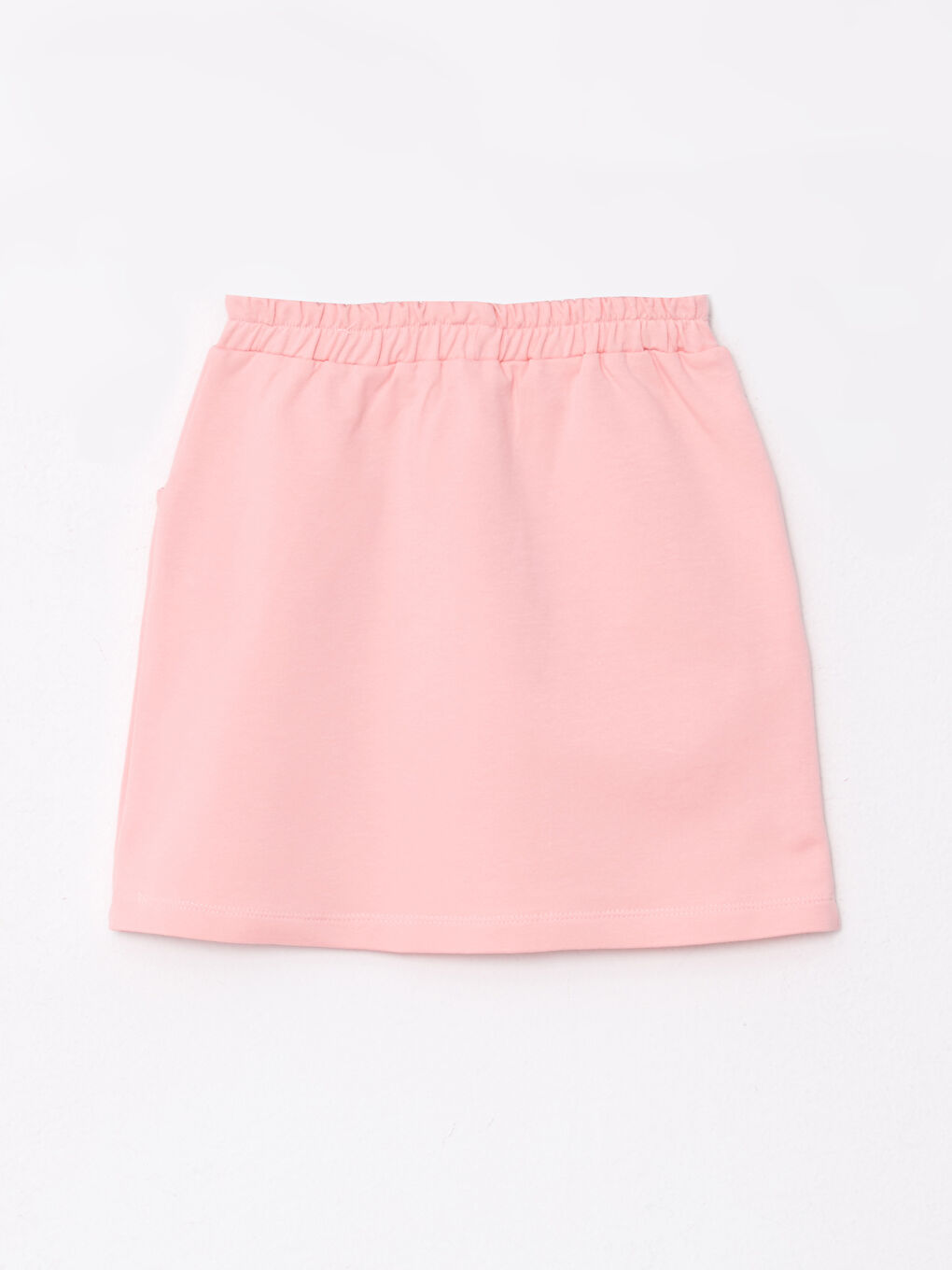 Turuncu Beli Lastikli Kız Çocuk Etek-1