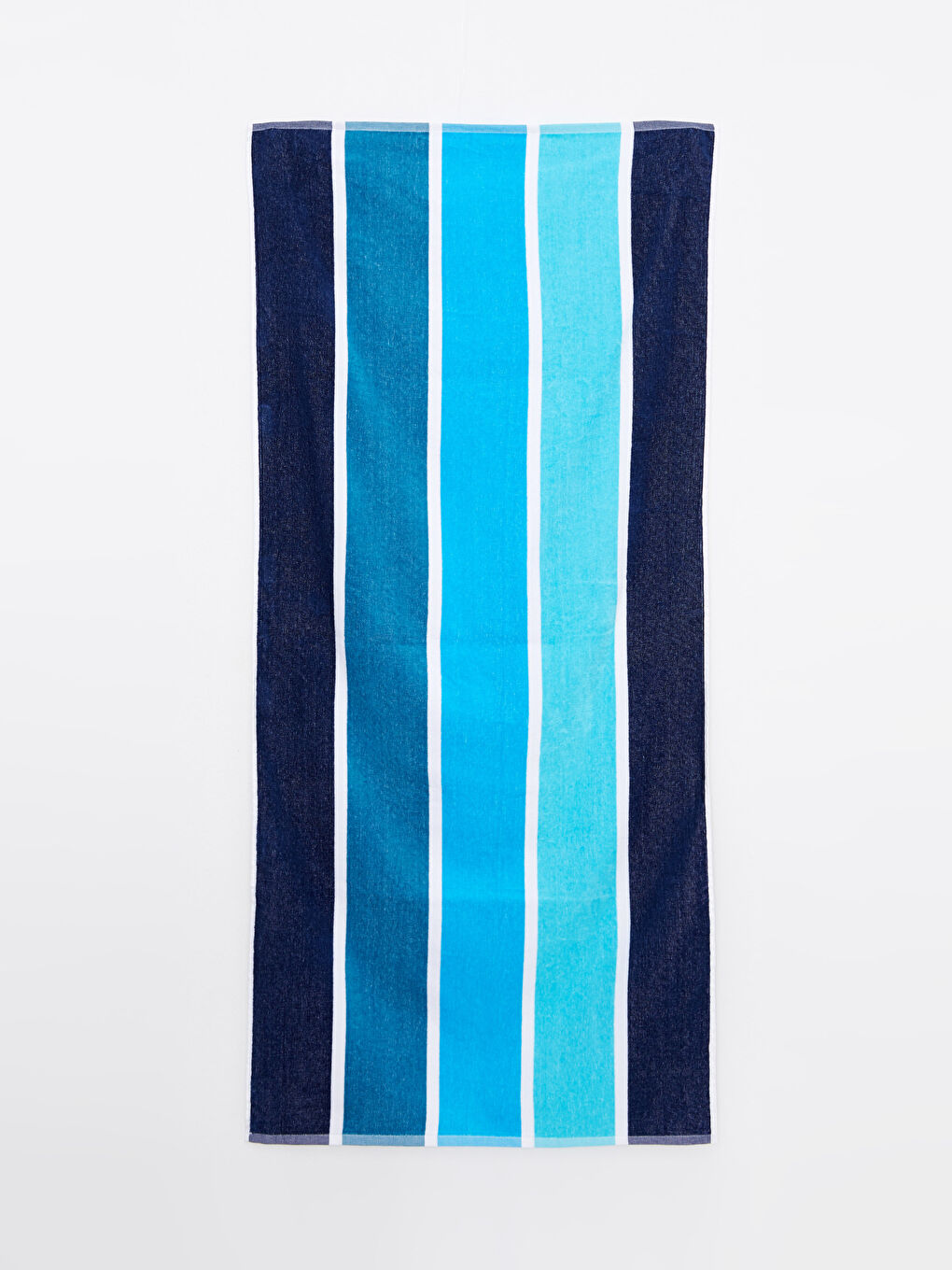 Serviette de plage en coton rayée 70x150 cm