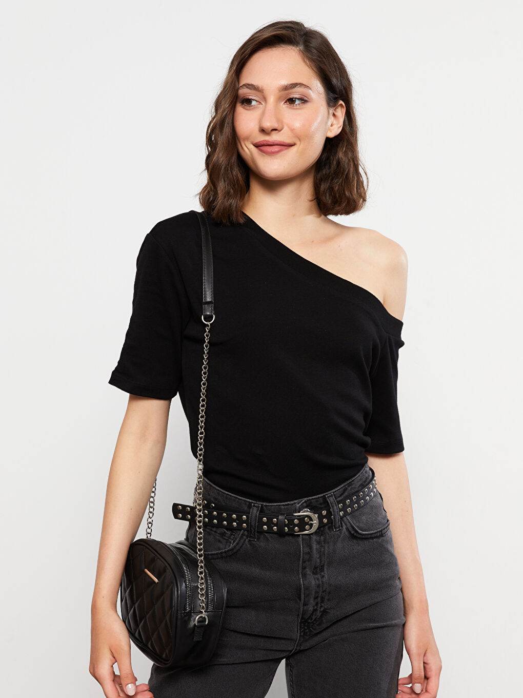 Chain Strap Quilted Women's Crossbody Bag-1