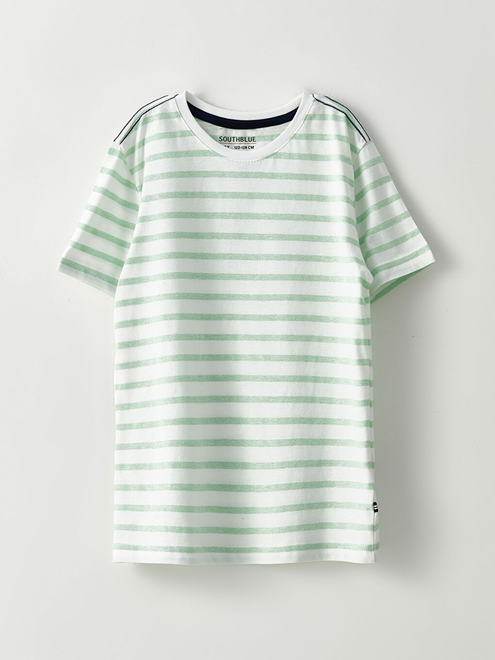 Crew Neck Striped Short Sleeve Boys' T-Shirt