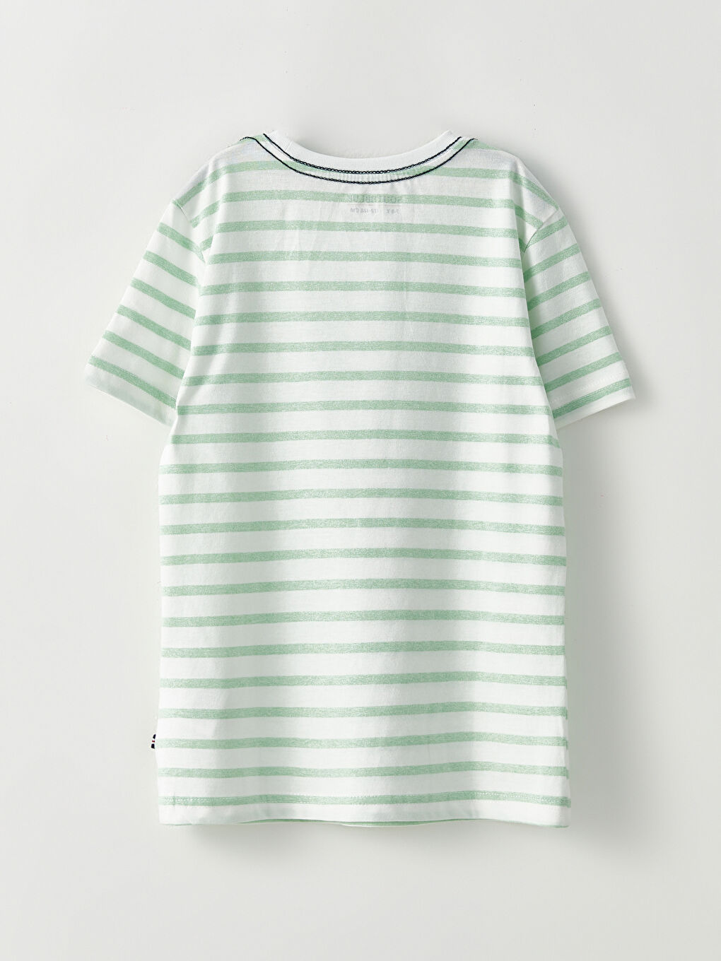 Crew Neck Striped Short Sleeve Boys' T-Shirt-2