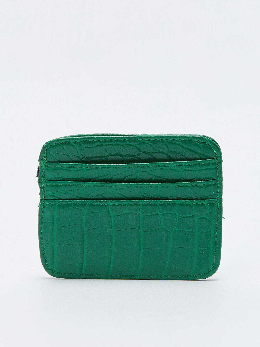 حامل بطاقات للسيدات بتأثير جلد التمساح من الجلد الصناعي