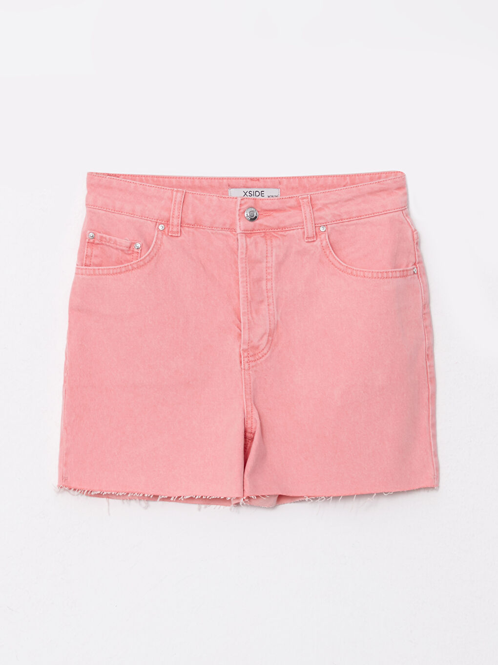 Pantaloni Scurți din Blugi cu Detalii la Buzunar, Croială Standard, pentru Femei-5