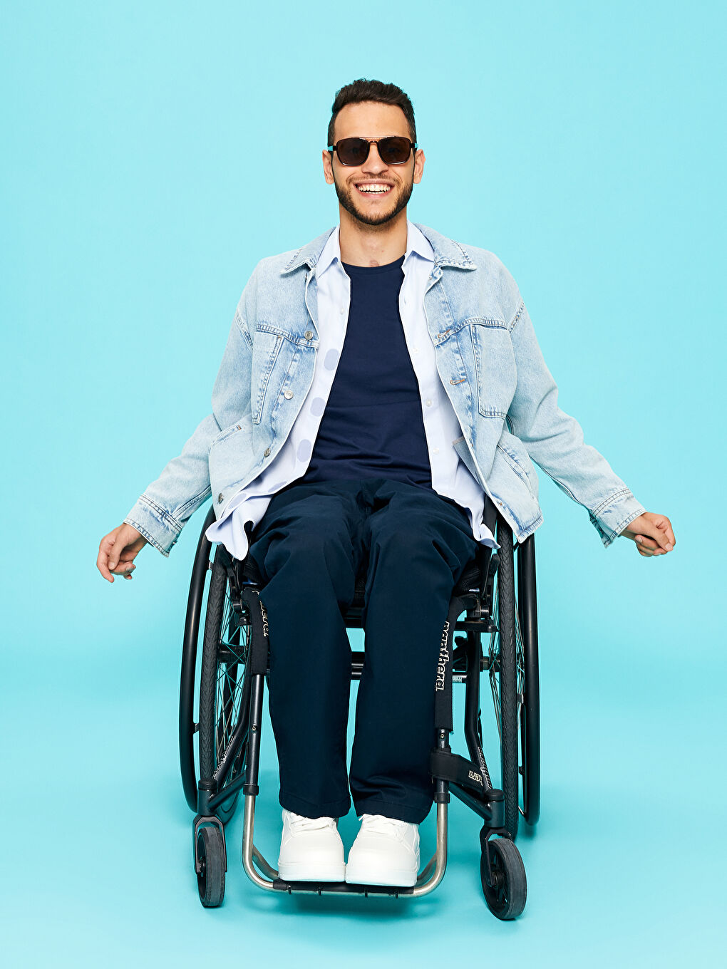 Lacivert Bisiklet Yaka Kısa Kollu Pamuklu Erkek Tişört