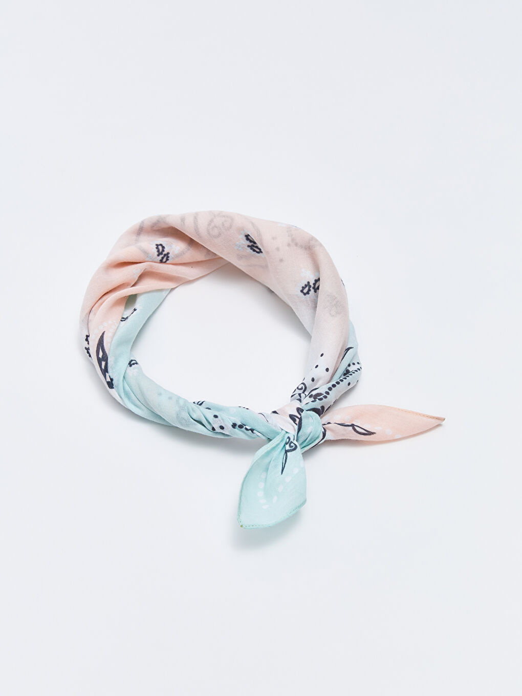 Karışık Desenli Pamuklu Kız Çocuk Şal-1