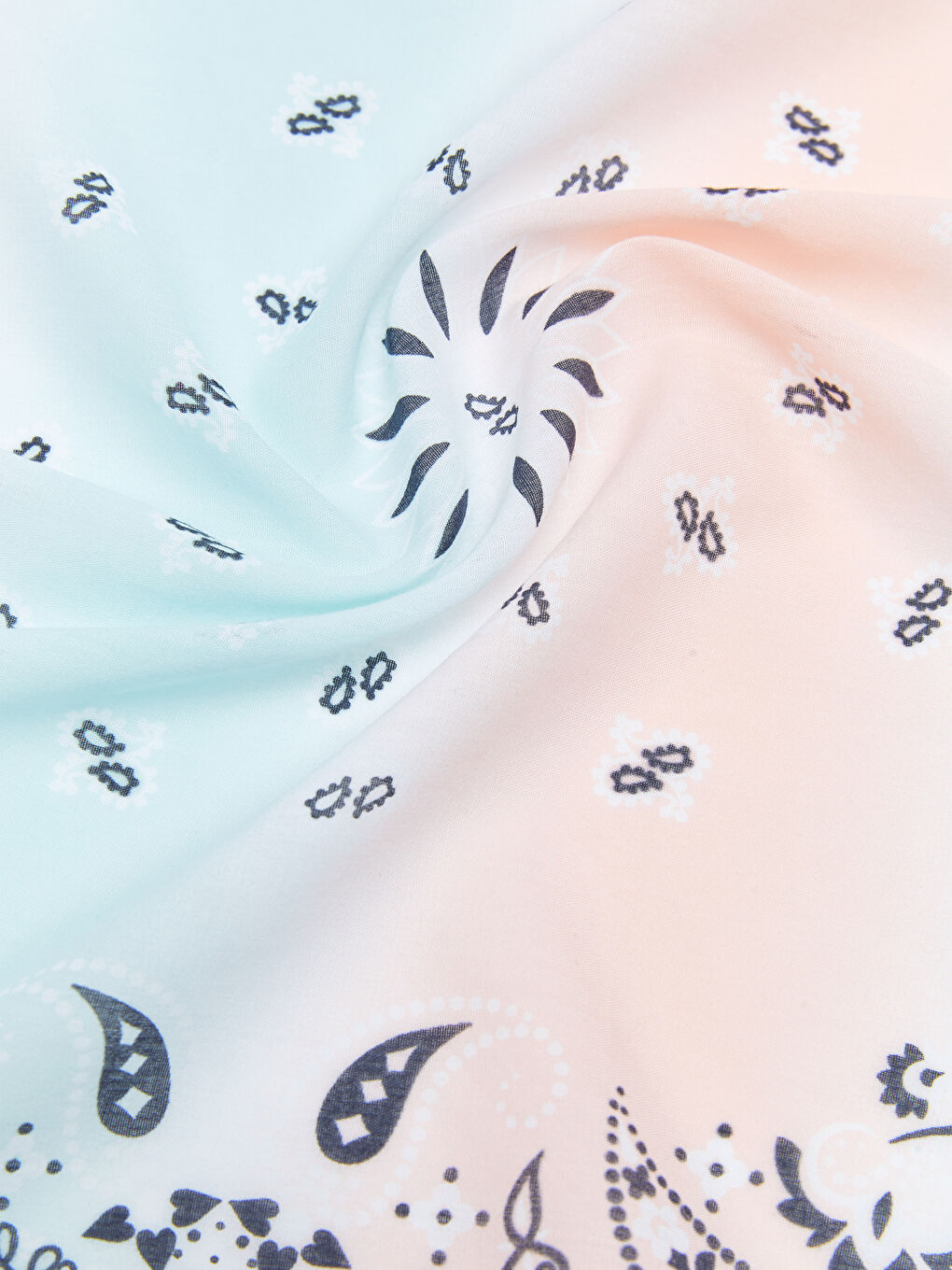 Karışık Desenli Pamuklu Kız Çocuk Şal-3