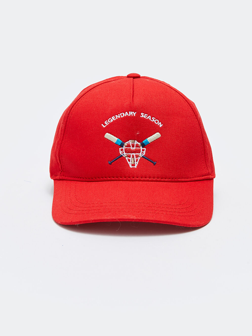 Kırmızı Nakışlı Erkek Kep Şapka-3