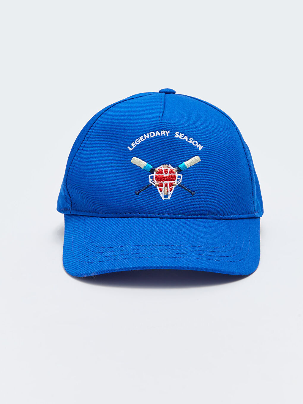 Lacivert Nakışlı Erkek Kep Şapka-4