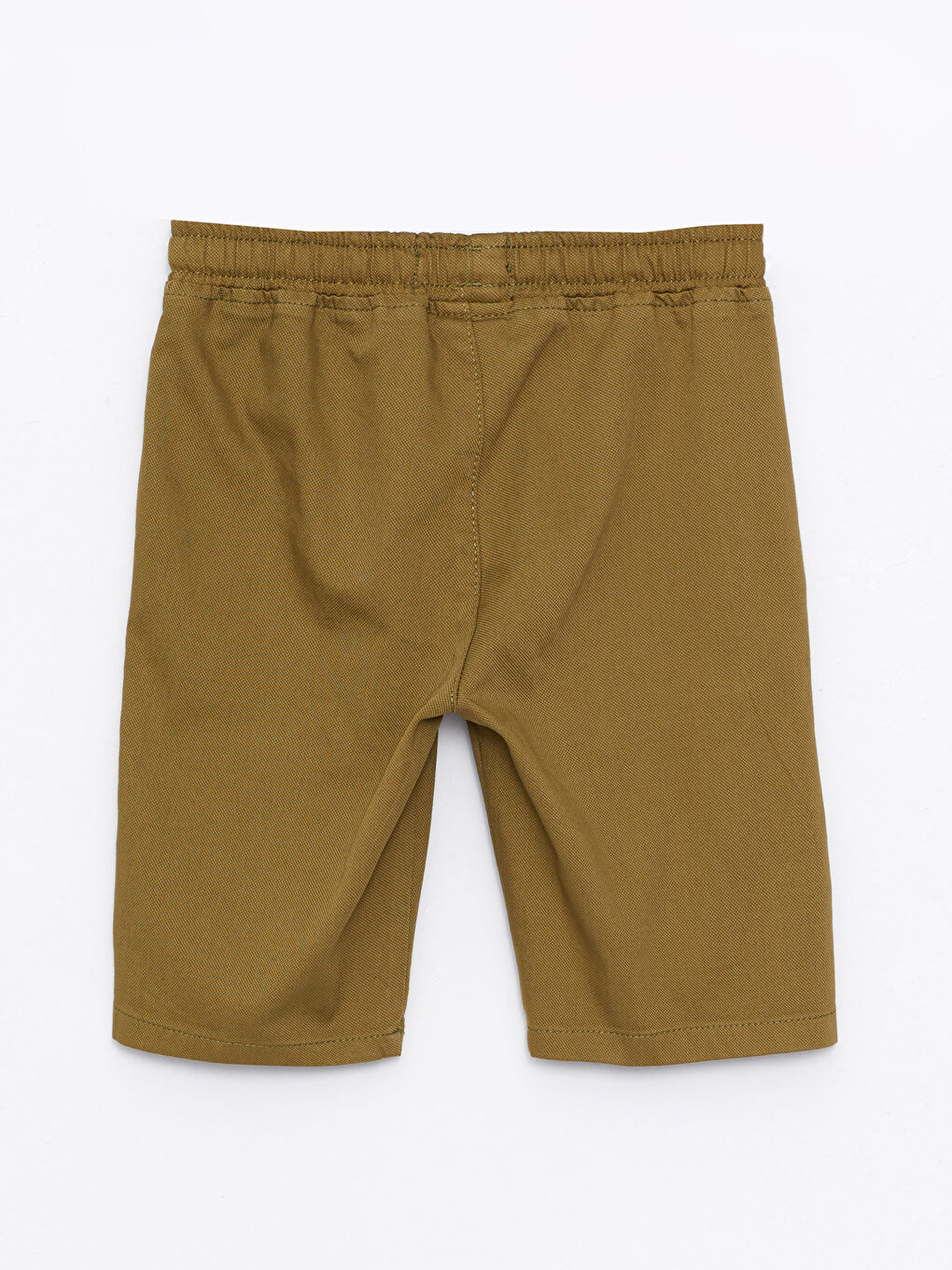 Short garçon basique en gabardine avec taille élastique-1