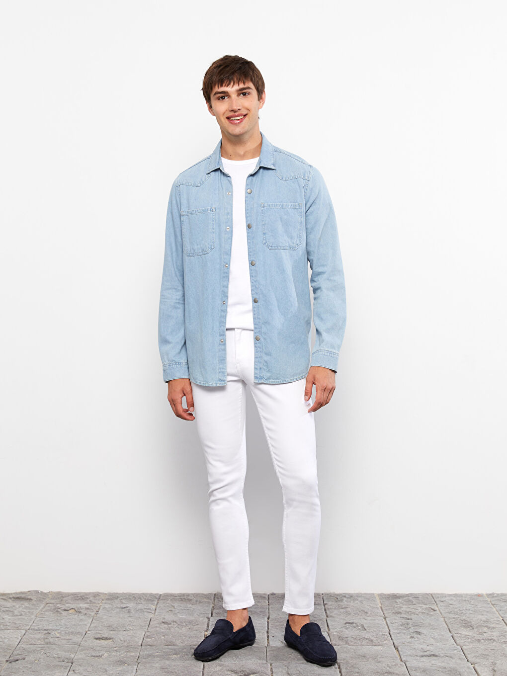 Beyaz 760 Skinny Fit Erkek Jean Pantolon