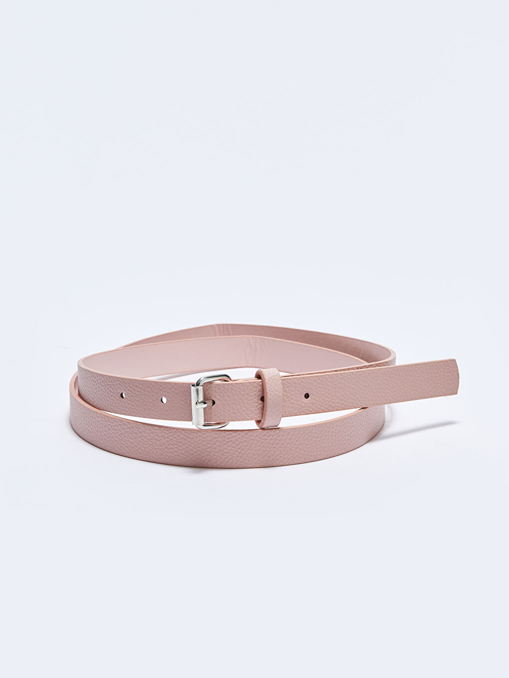 Pembe Deri Görünümlü İnce Kadın Kemer 3'lü-4