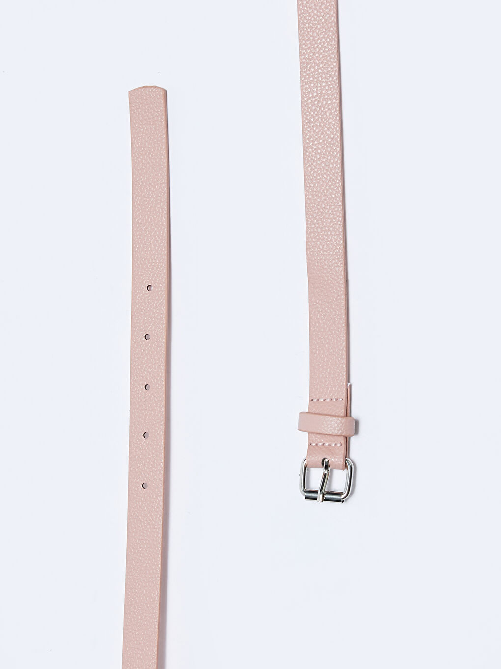 Pembe Deri Görünümlü İnce Kadın Kemer 3'lü-5
