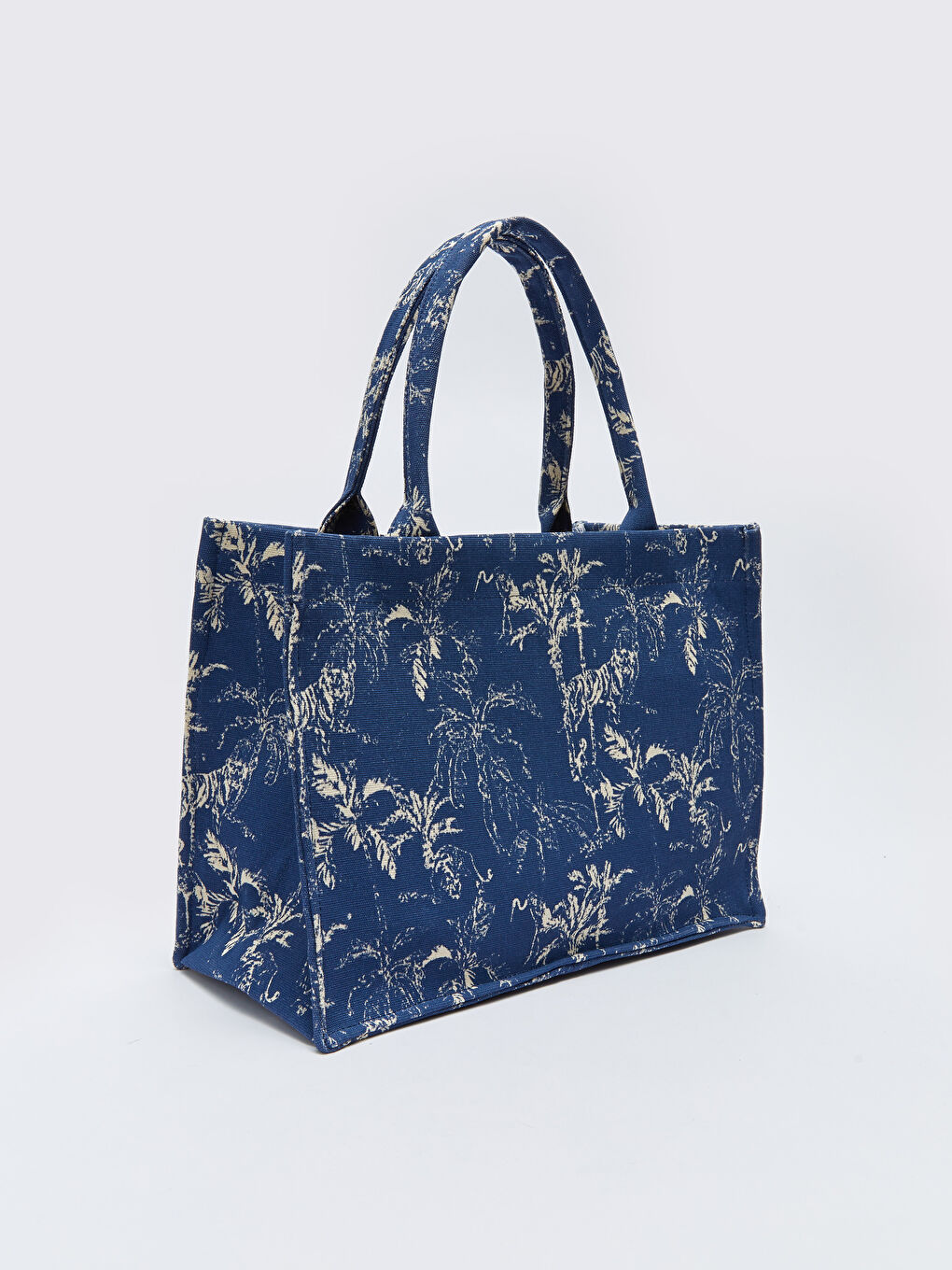 Lacivert Desenli Kadın Kol Çantası-1