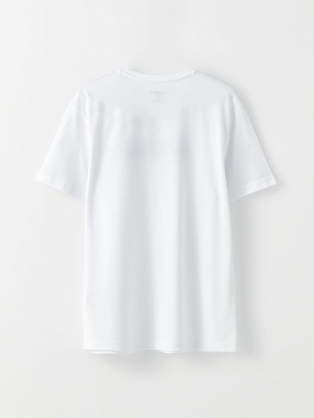 Ekru Bisiklet Yaka Kısa Kollu Baskılı Erkek Tişört-6