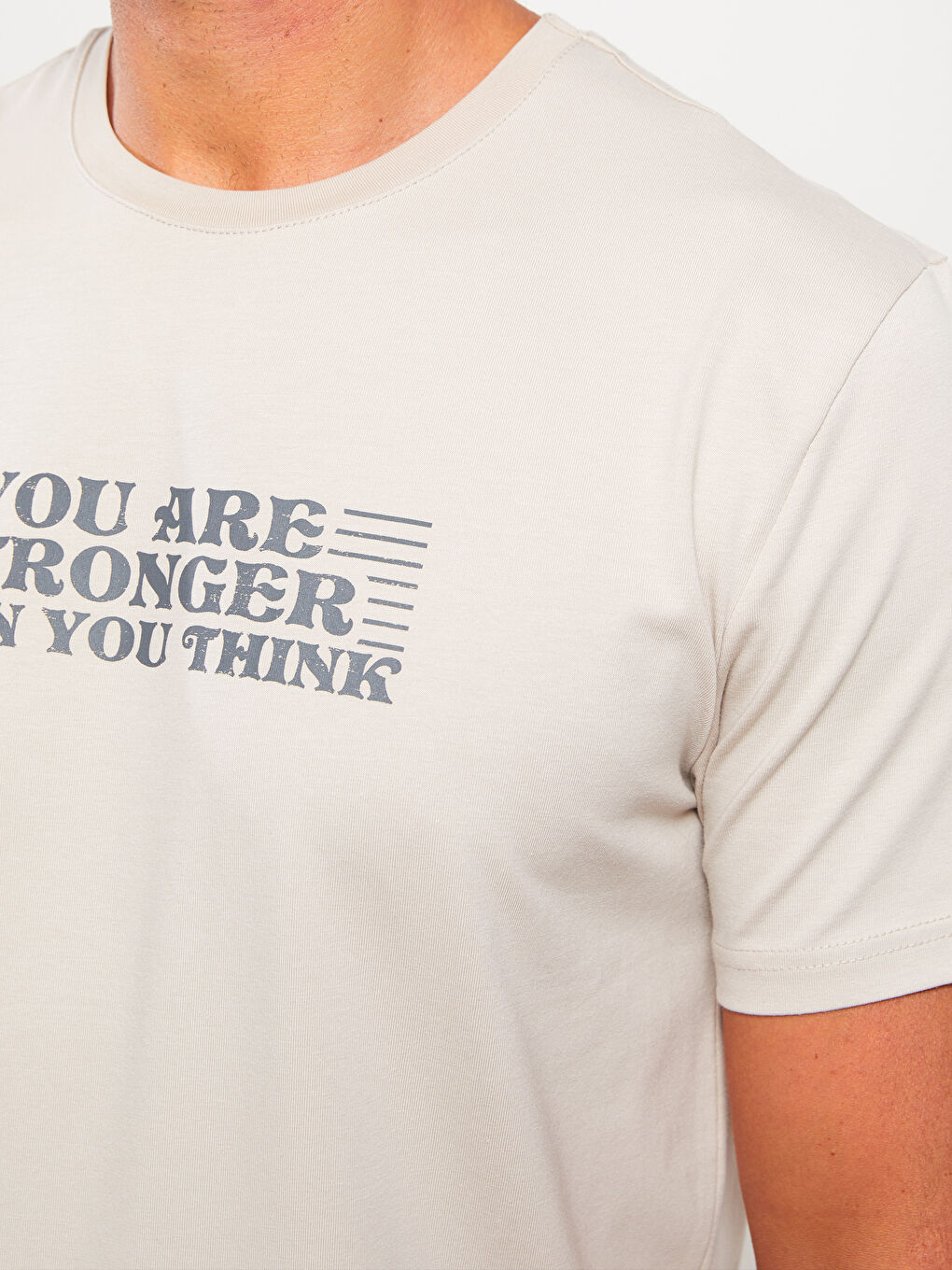 Crew Neck Printed Short Sleeve Men's T-Shirt-3