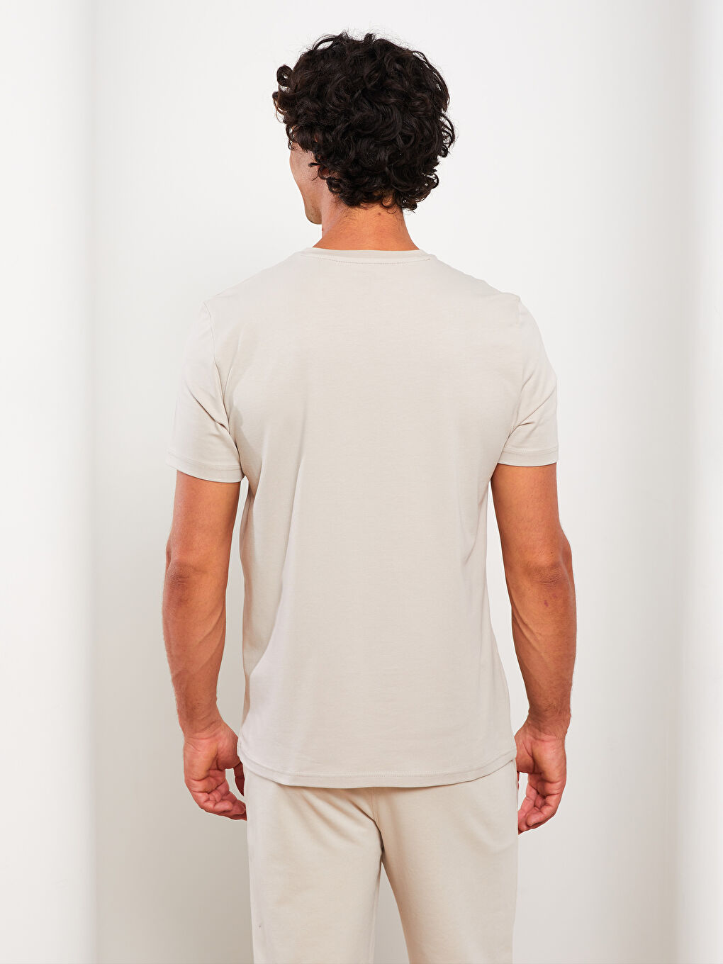 Crew Neck Printed Short Sleeve Men's T-Shirt-4