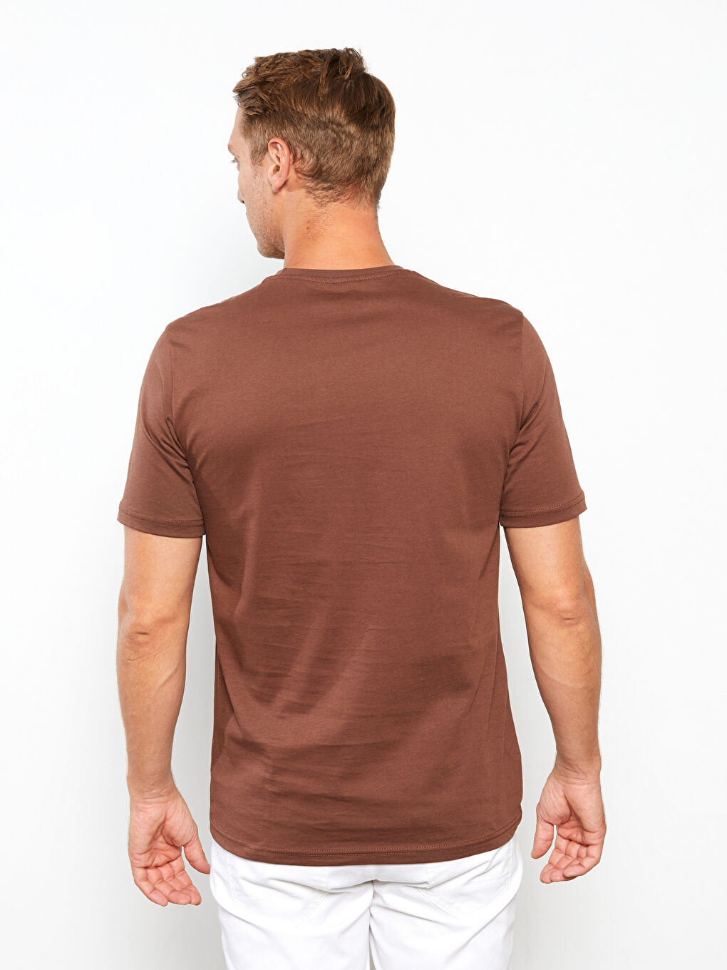 SOUTHBLUE Crew Neck Short Sleeve Printed Combed Cotton Men's T-shirt -S2NE72Z8-HKQ