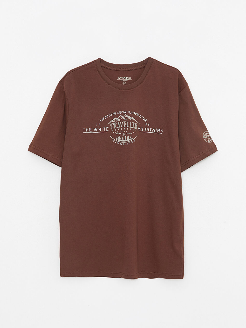 SOUTHBLUE Crew Neck Short Sleeve Printed Combed Cotton Men's T-shirt -S2NE72Z8-HKQ