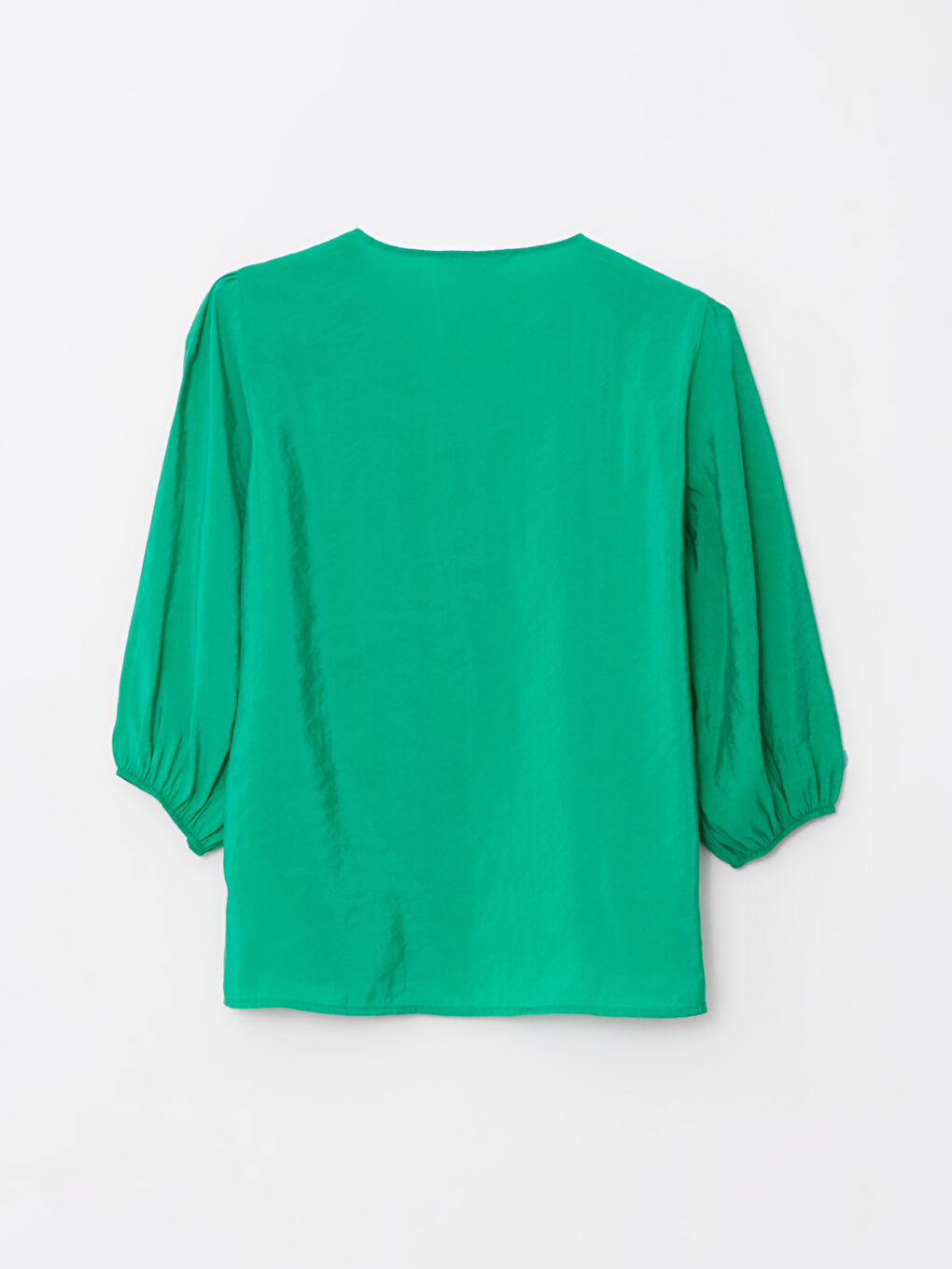 Chemise Unie à Encolure en V pour Femmes-6