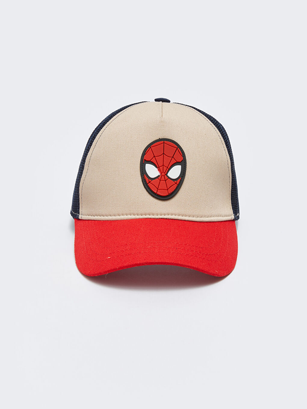 Ekru Spiderman Lisanslı Renk Bloklu Erkek Çocuk Kep Şapka
