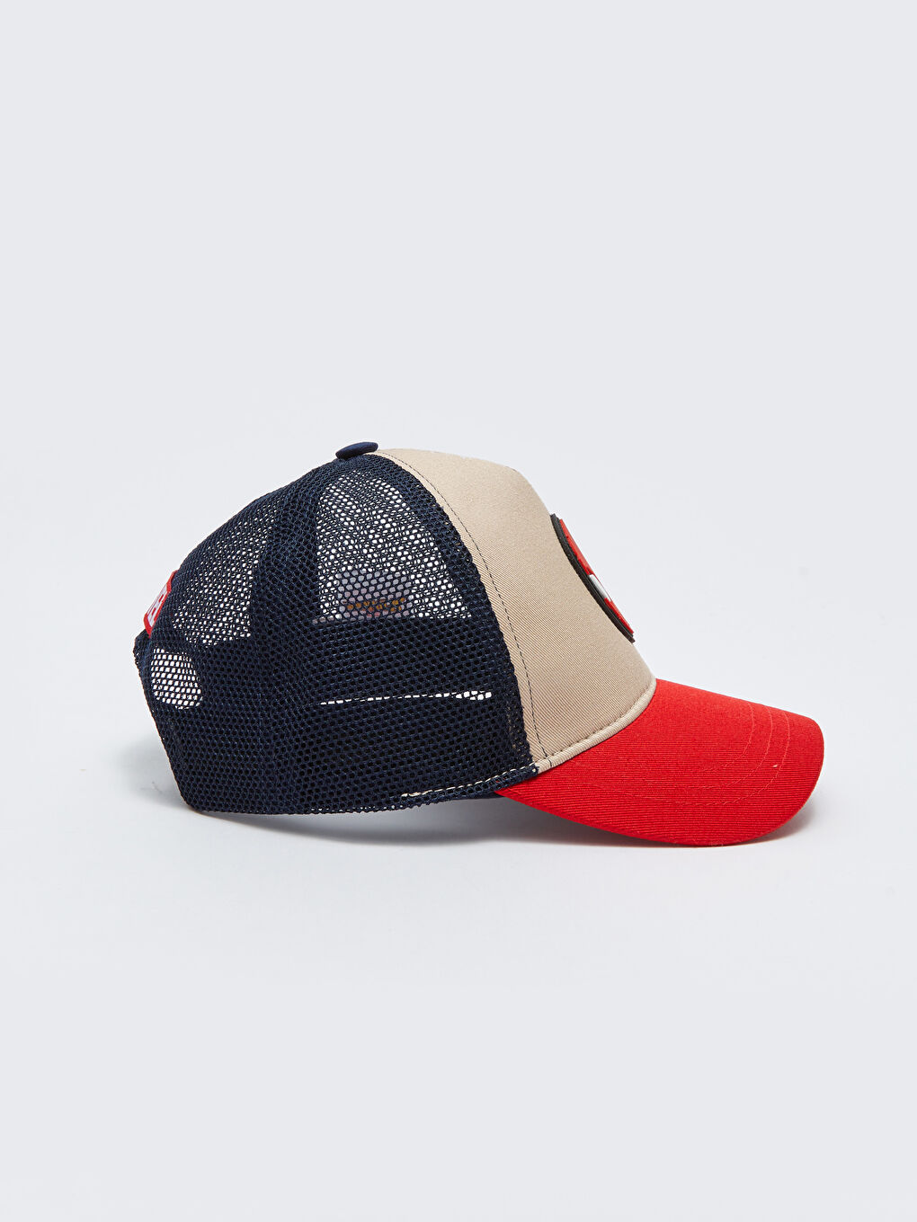 Ekru Spiderman Lisanslı Renk Bloklu Erkek Çocuk Kep Şapka-2