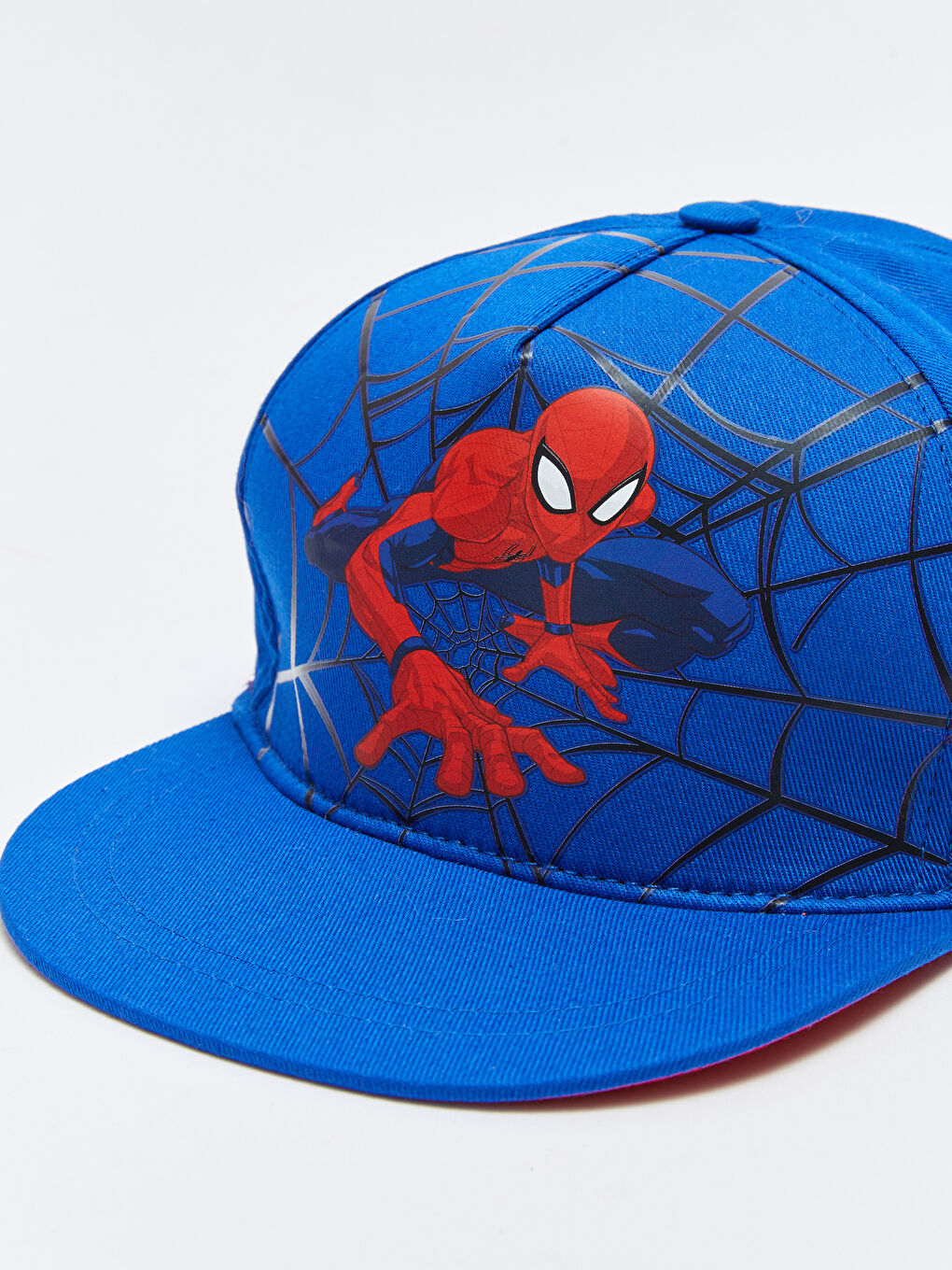 Mavi Spider-Man Lisanslı Erkek Çocuk Kep Şapka-1