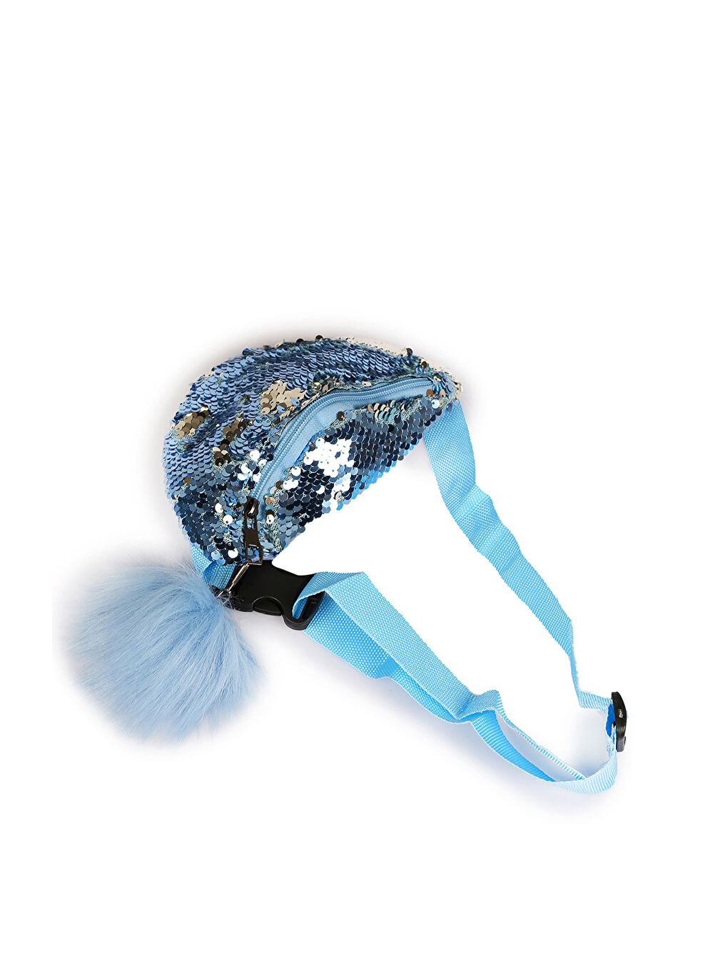 Mavi Payetli Kız Çocuk Bel Çantası-2