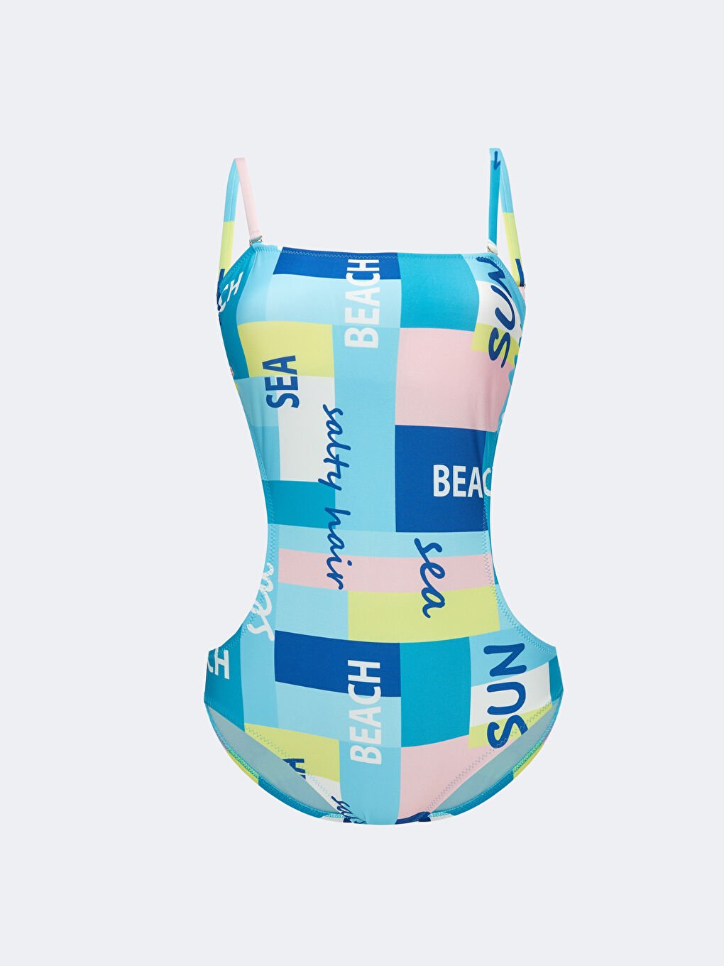 Square Collar Patterned Women's Swimwear -S2NH62Z8-LQQ