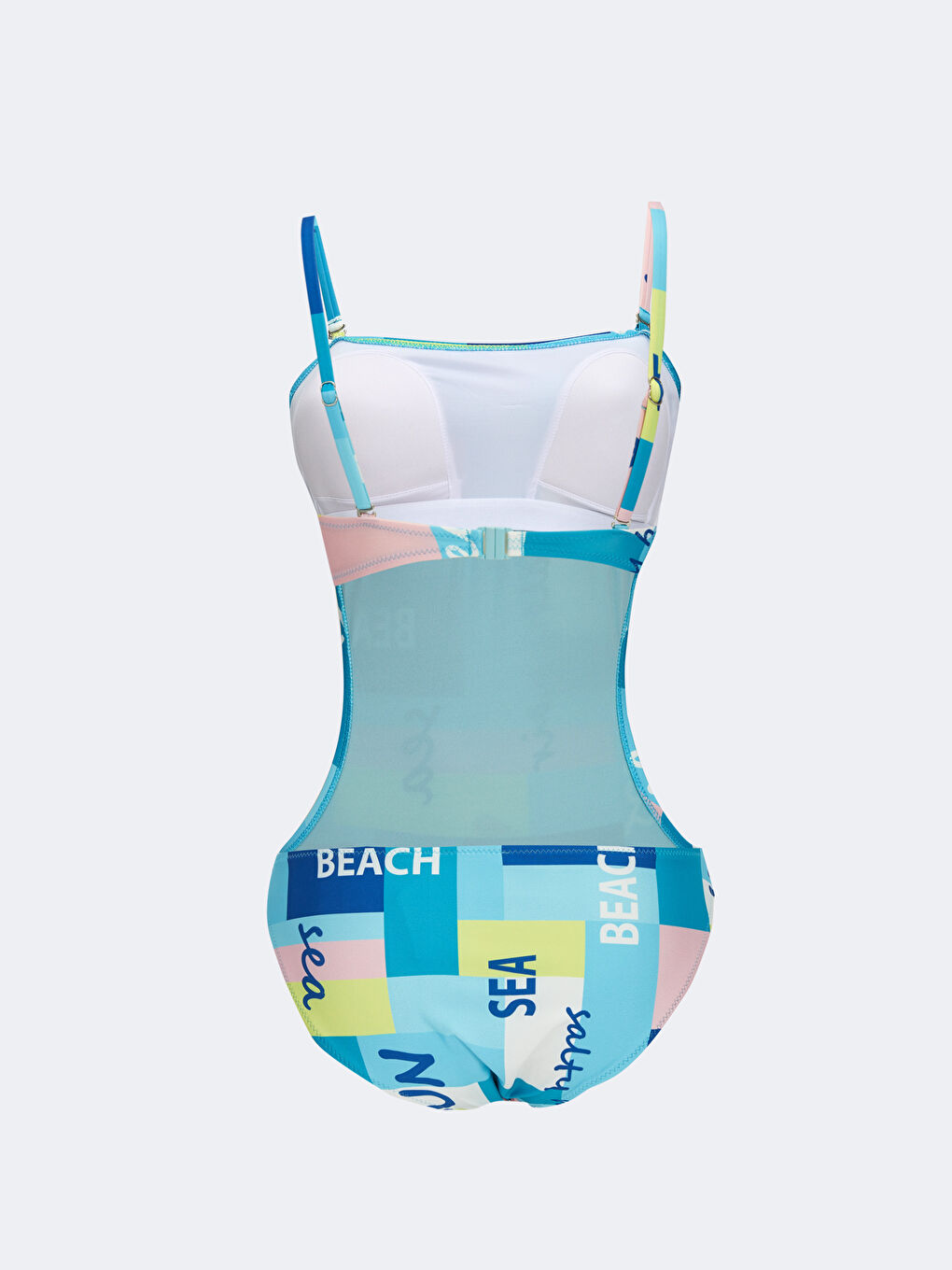 Square Collar Patterned Women's Swimwear -S2NH62Z8-LQQ