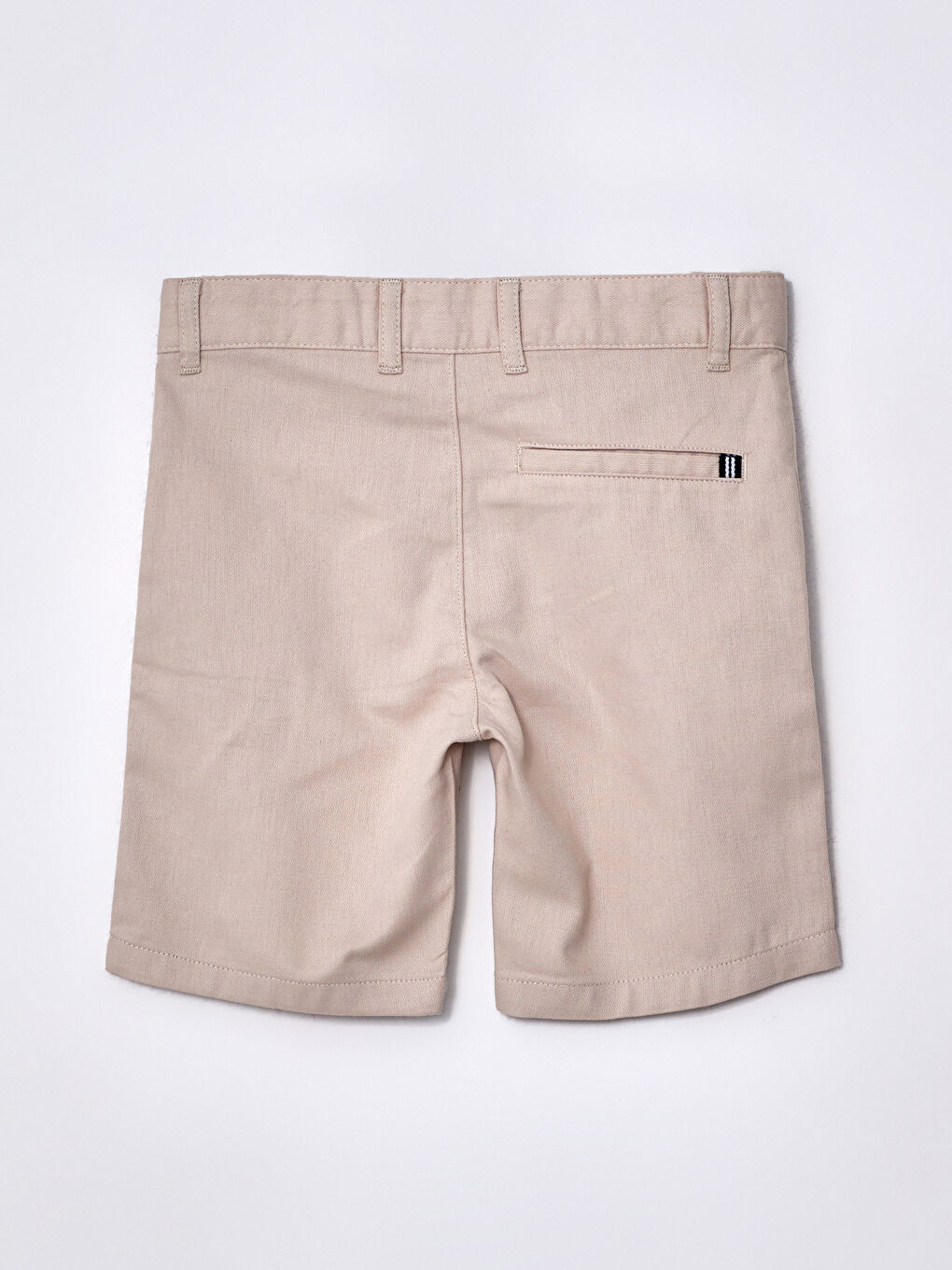 Bej Beli Lastikli Basic Erkek Çocuk Şort-5