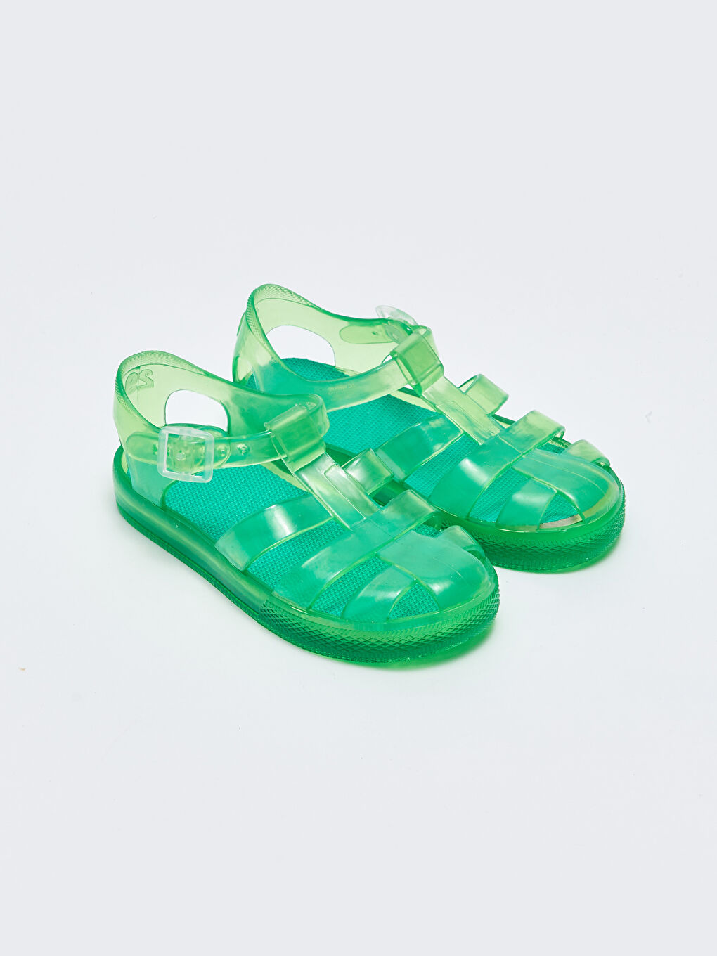 Transparenter Riemen Schnallenverschluss Detaillierte Jungen Sandalen