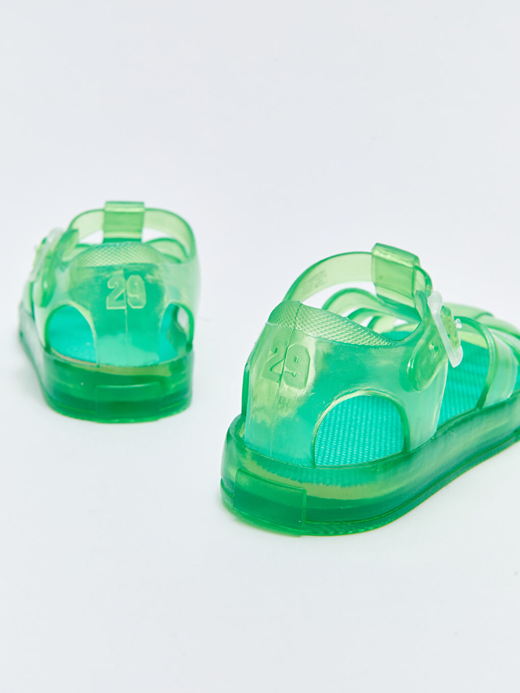 Transparenter Riemen Schnallenverschluss Detaillierte Jungen Sandalen-4