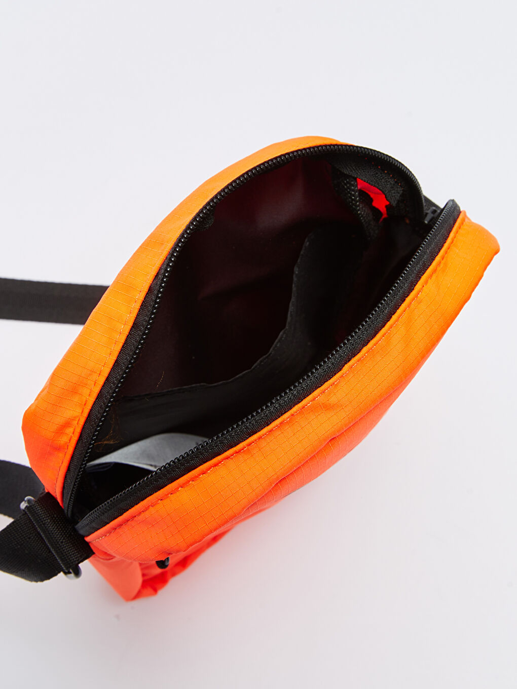 Turuncu Etiket Baskılı Erkek Omuz Çantası-4