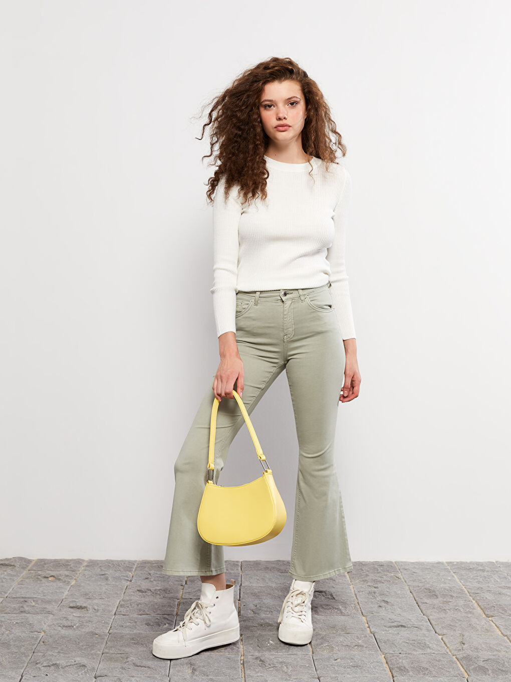 High Waist Mars Flare Women's Jeans-1