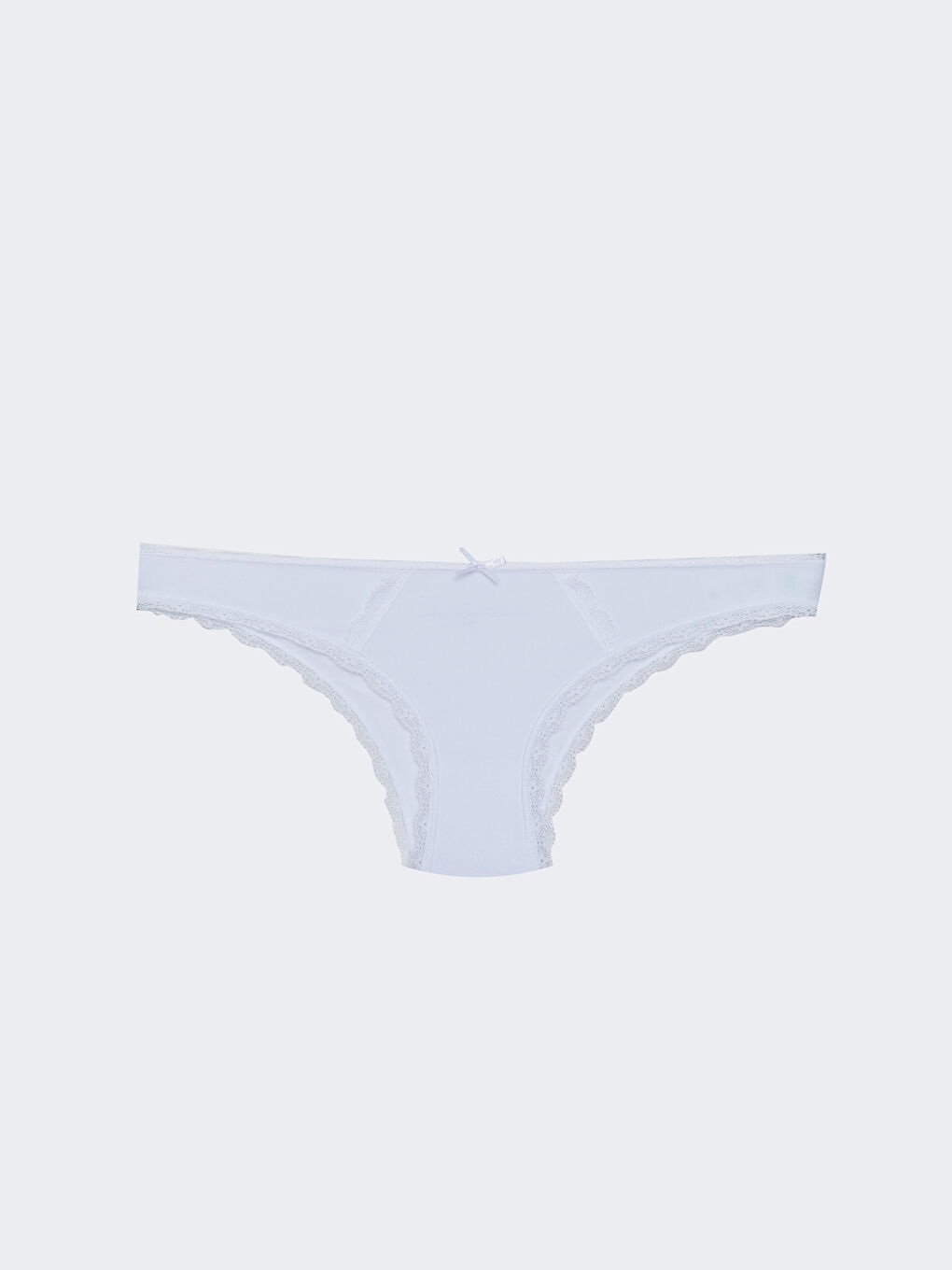 Beyaz Dantel Detaylı Klasik Kadın Külot