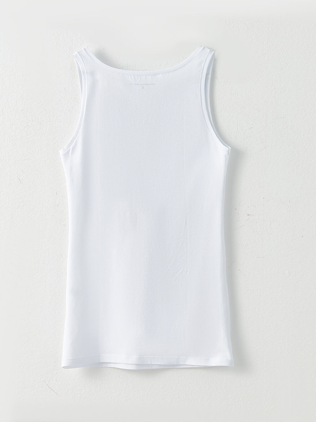 Beyaz Logo Baskılı Kadın Atlet-3