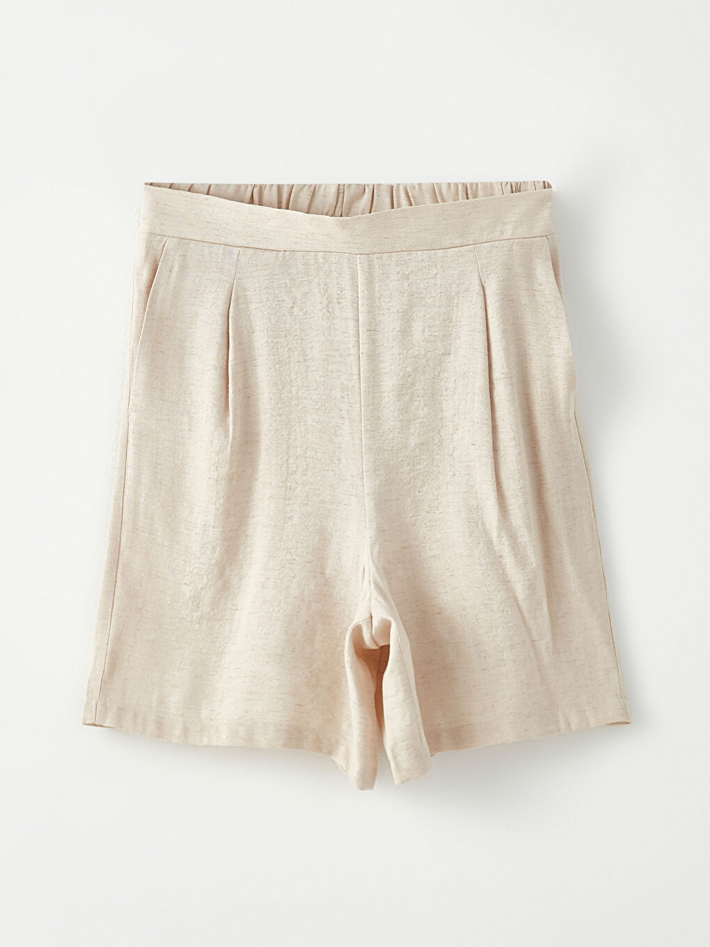 Women's Elastic Waist Comfortable Fit Plain Shorts -S2NL65Z8-QWF