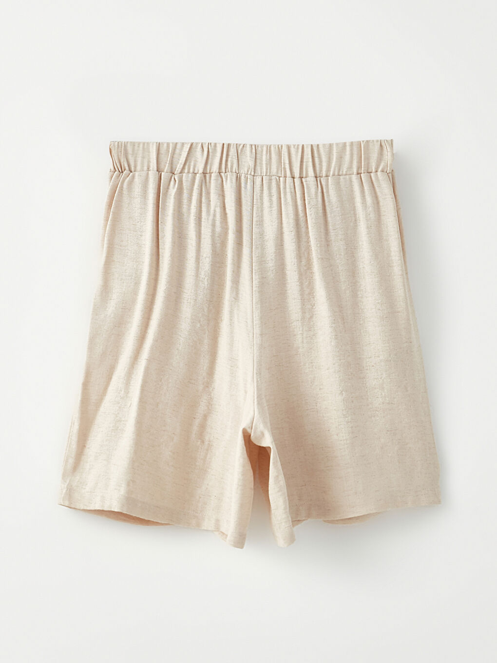 Women's Elastic Waist Comfortable Fit Plain Shorts -S2NL65Z8-QWF