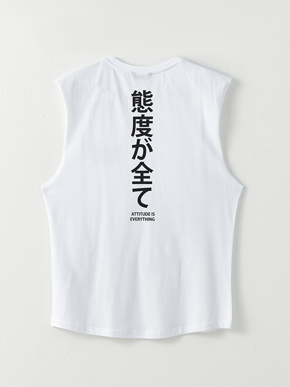 Crew Neck Printed Combed Cotton Men's Sleeveless T-Shirt -S2NM08Z8-Q6K