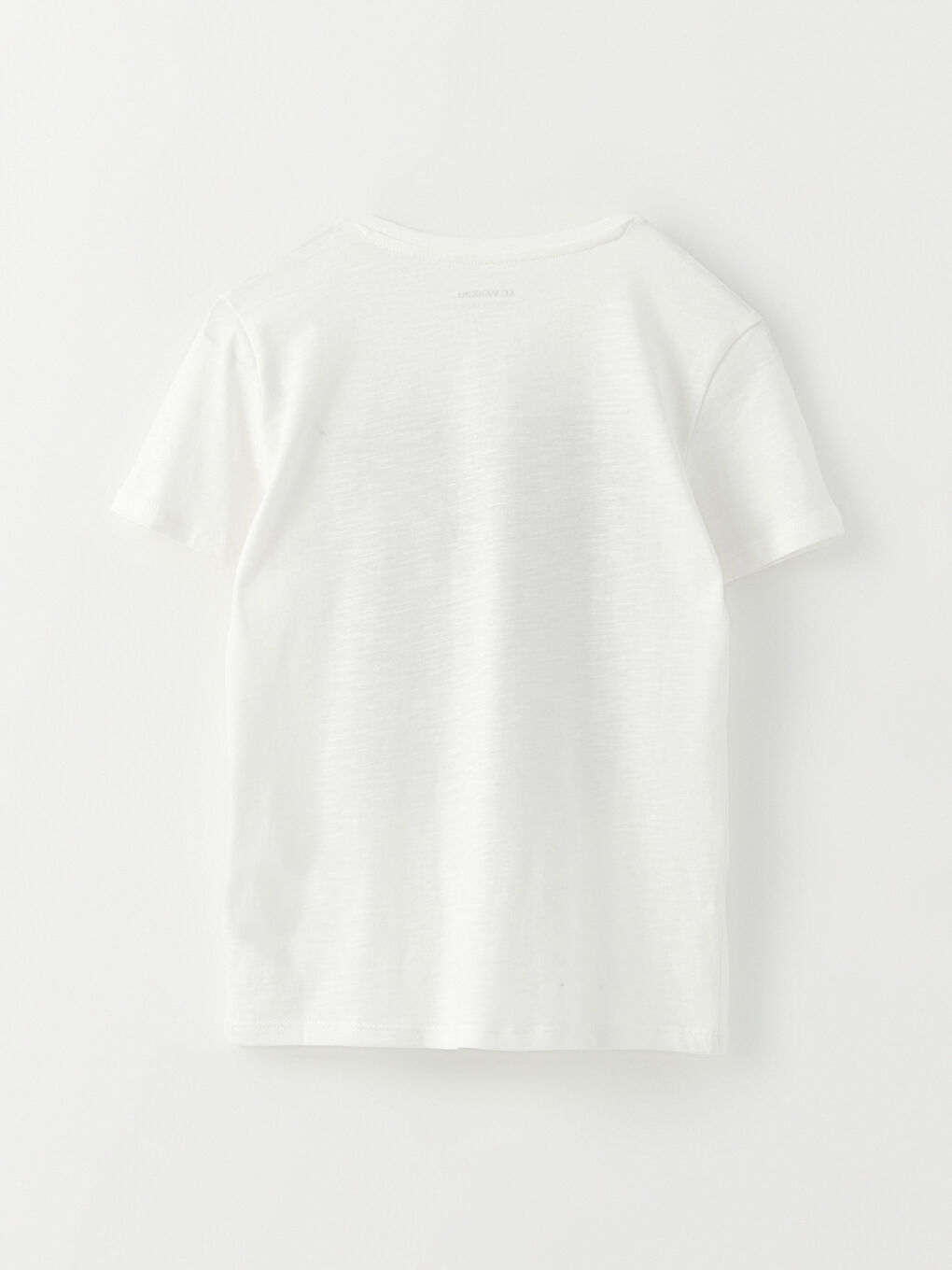 Crew Neck Printed Short Sleeve Cotton Boy T-shirt-1