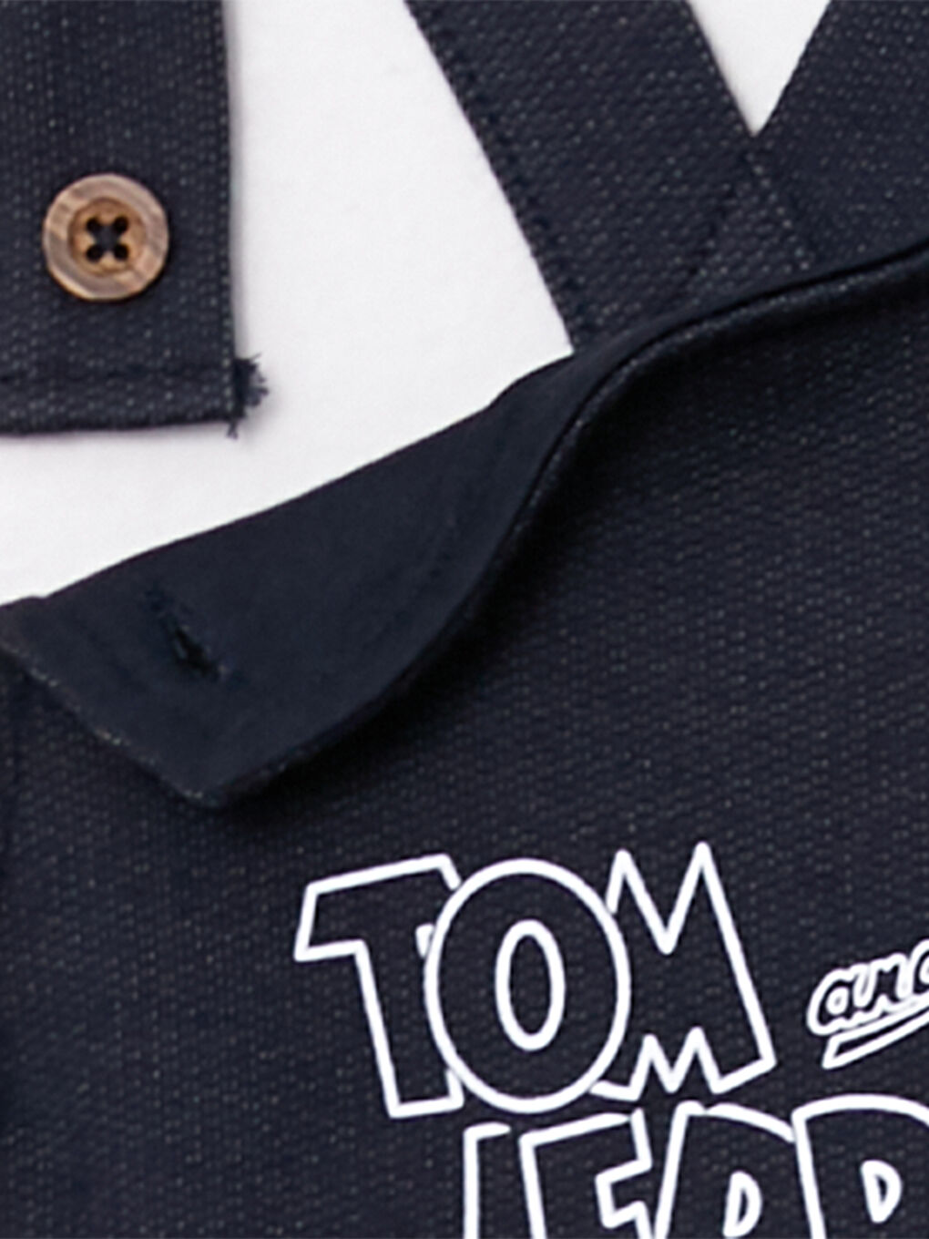 Salopette pour Garçons Bébé Imprimée Tom et Jerry à Col Carré-2